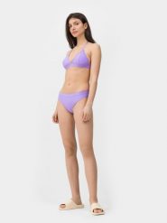 4F Dół od bikini z materiałów z recyklingu damski XL. Fioletowe bikini damskie 4f, xl, bez wzorów. W wyprzedaży za 9.99 zł.