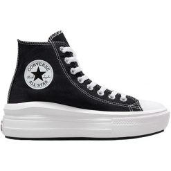 Trampki Converse Chuck Taylor All Star Move Hi, Kobiety. Czarne obuwie sportowe damskie Converse, bez wzorów, retro, bez zapięcia. Za 490.00 zł.
