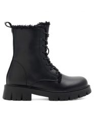 DeeZee Botki CS98006-01 Czarny. Czarne botki dziewczęce DeeZee, z syntetyku, bez zapięcia. Za 159.99 zł.
