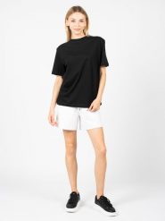 Silvian Heach T-Shirt | PGP21757TS | Kobieta | Czarny. Czarne t-shirty damskie Silvian Heach, m, bez wzorów, z bawełny, bez kołnierzyka. W wyprzedaży za 119.00 zł.