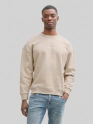 Męska Bluza Tom Tailor Relaxed Printed Crewneck Light Dove Grey 1045579 11754. Szare bluzy męskie Tom Tailor, m, bez wzorów, bez kaptura. Za 119.99 zł.