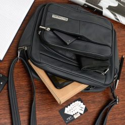 Torba męska skórzana do pracy skóra Beltimore klasyczna pojemna przez ramię. Szare torby na ramię męskie Beltimore, bez wzorów, ze skóry, biznesowe, przez ramię. Za 189.90 zł.