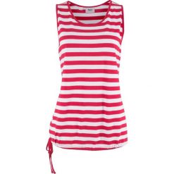 Top w paski bonprix czerwono-biały w paski. Topy damskie marki bonprix. Za 34.99 zł.