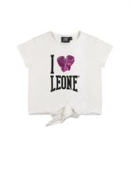 Koszulka z krótkim rękawem Light dla dziewcząt. Białe t-shirty i topy dla dziewczynek LEONE 1947 APPAREL, bez wzorów, bez ramiączek. Za 117.88 zł.