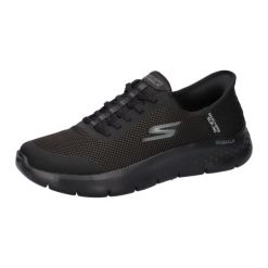 Buty sportowe Sneakersy damskie, Slip-Ins: GO WALK Flex - Grand Entry. Białe obuwie sportowe damskie Skechers, bez wzorów, z materiału, trekkingowe. Za 379.00 zł.