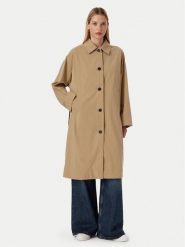 Tommy Hilfiger Trencz WW0WW49842 Beżowy ciemny Regular Fit. Brązowe płaszcze damskie Tommy Hilfiger, bez wzorów, z bawełny, bez kaptura. Za 1,299.00 zł.