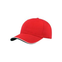Czapka Z Daszkiem Zoom Piping Sandwich Sports 6 Panel Contrast. Czerwone czapki i kapelusze damskie ATLANTIS, bez wzorów. Za 40.99 zł.