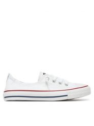 Converse Trampki CHUCK TAYLOR ALL STAR AHORELINE 537084C Biały. Białe trampki i tenisówki damskie Converse, bez wzorów, z materiału, retro, bez zapięcia. Za 239.99 zł.