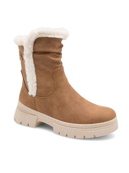 Go Soft Botki SWS6217-01 Brązowy. Brązowe botki damskie GO SOFT, z syntetyku, bez obcasa, na płaskiej podeszwie, bez zapięcia. Za 179.99 zł.