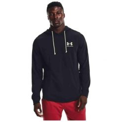 Męska Bluza Sportowa Under Armour UA 001 Rival Terry Lc Hd. Czarne bluzy męskie Under Armour, m, bez wzorów, bez kaptura. W wyprzedaży za 185.77 zł.