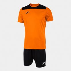 Zestaw dziecięcy koszulka i spodenki Joma Phoenix II. Brązowe szorty dla chłopców Joma, bez wzorów, z materiału, sportowe. Za 72.05 zł.