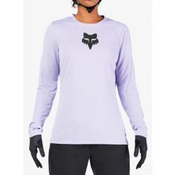 Bluza rowerowa damska Fox Ranger LS Jersey Fox Head. Fioletowe bluzy damskie FOX, bez wzorów, z jersey, bez kaptura, rowerowe. Za 221.99 zł.