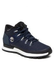 Timberland Trapery Sprint Trekker Mid Fab Wp TB0A2FXT019 Granatowy. Niebieskie buty sportowe męskie Timberland, z materiału, bez zapięcia. Za 469.99 zł.