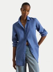 LAUREN RALPH LAUREN Koszula 200782777072 Niebieski Relaxed Fit. Niebieskie bluzki damskie Lauren Ralph Lauren, s, bez wzorów, ze lnu, bez kołnierzyka, bez ramiączek. Za 729.99 zł.