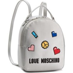 Plecak LOVE MOSCHINO - JC4070PP15LH0902 Argento. Szare plecaki damskie Love Moschino, ze skóry ekologicznej, klasyczne. W wyprzedaży za 429.00 zł.