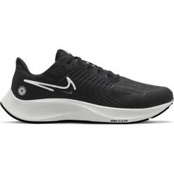 Buty do biegania męskie Nike Air Zoom Pegasus 36 Shield. Czarne buty sportowe męskie Nike, z materiału, bez zapięcia, do biegania. Za 486.00 zł.