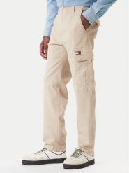 Tommy Jeans Spodnie materiałowe Sonny DM0DM22651 Beżowy Slim Fit. Brązowe spodnie materiałowe męskie Tommy Jeans, m, bez wzorów, z bawełny. Za 449.99 zł.