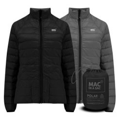 Damska kurtka puchowa Mac In A Sac. Niebieskie kurtki damskie Mac In A Sac, l, bez wzorów, z materiału, bez kaptura. Za 457.00 zł.