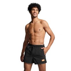 Kąpielówki męskie Puma, Track Shorts, czarne. Czarne kąpielówki męskie Puma, m, bez wzorów, z dresówki, krótkie. Za 216.99 zł.