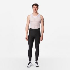 Spodnie rowerowe szosowe Van Rysel Endurance zimowe. Czarne krótkie spodenki sportowe męskie VAN RYSEL, s, bez wzorów, z polaru, rowerowe. Za 179.99 zł.