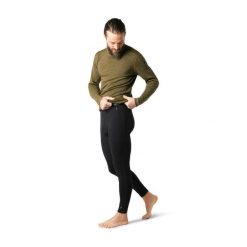 Legginsy termoaktywne męskie Smartwool Classic Thermal Merino l. Czarne legginsy sportowe męskie Smartwool, l, bez wzorów, z wełny, trekkingowe. Za 403.63 zł.