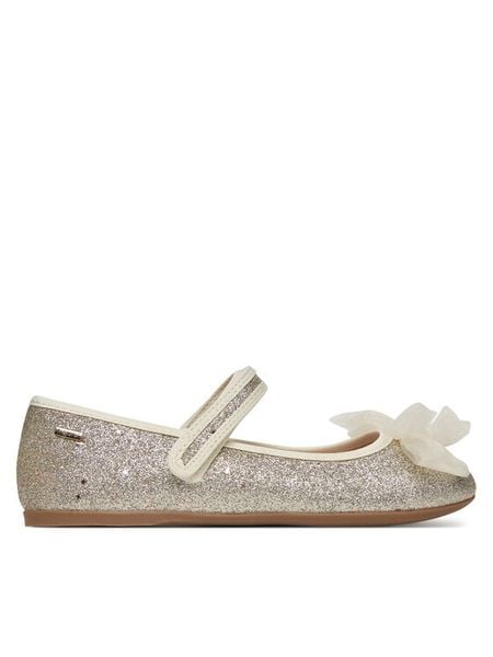 Mayoral Baleriny 46552 Srebrny. Szare baleriny dziewczęce Mayoral, bez wzorów, ze skóry, bez zapięcia. Za 189.99 zł.