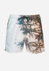 Ciemnozielone Kąpielówki ze Wzorem Palm Lillemea. Zielone kąpielówki męskie Born2be, l, bez wzorów. Za 39.99 zł.