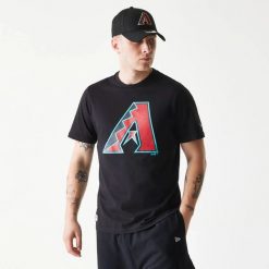 Koszulka Diamondbacks Nos MLB Regular. Czarne koszulki sportowe męskie New Era, m, bez wzorów, z materiału, bez kołnierzyka, bez ramiączek. Za 174.00 zł.