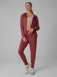 4F Spodnie treningowe szybkoschnące damskie - brązowe M. Brązowe spodnie sportowe damskie 4f, m, bez wzorów, na fitness i siłownię. Za 179.99 zł.