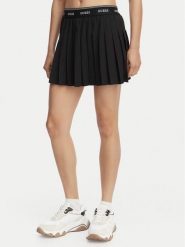 Guess Spódnica plisowana V6GD11 W1802 Czarny Regular Fit. Czarne spódnice damskie Guess, l, z aplikacjami, z syntetyku, plisowane. Za 294.99 zł.