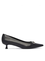 KARL LAGERFELD Czółenka Pasha Signia KL30121 Czarny. Czarne czółenka damskie KARL LAGERFELD, bez wzorów, ze skóry, bez obcasa, bez zapięcia. Za 769.99 zł.