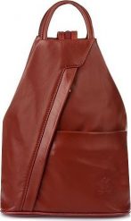 Vera Pelle Vera Pelle włoski Plecak Skórzany damski mały T52. Plecaki damskie Vera Pelle, bez wzorów. Za 241.99 zł.