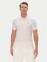 Tommy Hilfiger Polo MW0MW39994 Różowy Regular Fit. Czerwone koszulki polo męskie Tommy Hilfiger, m, bez wzorów, z bawełny, bez ramiączek. Za 279.99 zł.