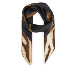Chusta LAUREN RALPH LAUREN. Czarne szaliki i chusty damskie Lauren Ralph Lauren, bez wzorów. Za 499.99 zł.