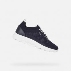 Femme D SPHERICA A Geox C4002-BLEU MARINE D15NUA Bleu Geox. Niebieskie obuwie sportowe damskie Geox, bez wzorów. Za 420.35 zł.