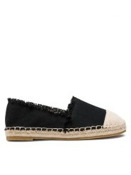 DeeZee Espadryle WSS990-196 Czarny. Czarne espadryle damskie DeeZee, bez wzorów, z materiału, bez obcasa, bez zapięcia. Za 89.99 zł.