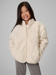 4F Polar sherpa regular ze stójką dziewczęcy - kremowy 122 (6-7 lat). Białe kurtki i płaszcze dla dziewczynek 4f, bez wzorów, z materiału, bez kaptura. Za 149.99 zł.