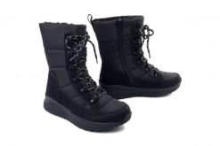 Rieker TEX Z0950-00 black, śniegowce damskie. Czarne śniegowce i trapery damskie Rieker. Za 449.90 zł.