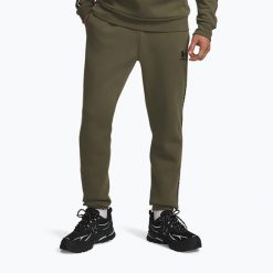Spodnie męskie Under Armour Icon Fleece Jogger. Zielone buty sportowe męskie Under Armour, m, bez wzorów, na fitness i siłownię. Za 299.99 zł.