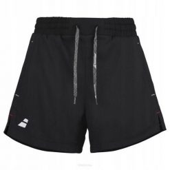 Spodenki tenisowe damskie Babolat Exercise Short. Czarne szorty sportowe damskie BABOLAT, s, bez wzorów, z materiału, eleganckie, na fitness i siłownię. Za 179.99 zł.