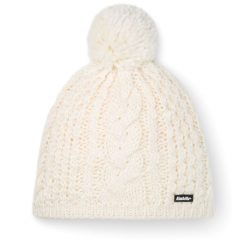 Czapka zimowa damska Eisbar Afra Pompon wełna merino. Białe czapki i kapelusze damskie Eisbar, na zimę, bez wzorów, z materiału. Za 179.90 zł.