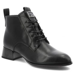 Czarne Botki Vinceza Eleganckie Obuwie Damskie Na Obcasie. Czarne kozaki damskie VINCEZA, ze skóry, bez obcasa, na obcasie. Za 212.99 zł.