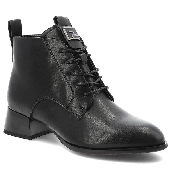 Czarne Botki Vinceza Eleganckie Obuwie Damskie Na Obcasie. Czarne kozaki damskie VINCEZA, ze skóry, bez obcasa, na obcasie. Za 212.99 zł.