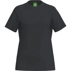 Koszulka damska Erima TS. Czarne t-shirty damskie Erima, bez wzorów, z bawełny, eleganckie, bez kołnierzyka. Za 155.00 zł.