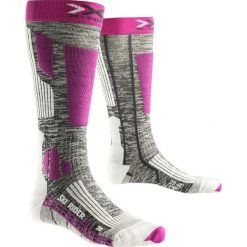 Skarpety narciarskie damskie X-Socks Ski Rider 2.0. Fioletowe skarpety damskie X-Socks, bez wzorów, z materiału. Za 53.49 zł.