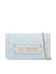 LOVE MOSCHINO Torebka JC5681PP1OLA0701 Błękitny. Niebieskie torebki do ręki damskie Love Moschino, bez wzorów, ze skóry, wizytowe, bez dodatków. Za 809.99 zł.