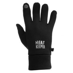 Męskie rękawice termoaktywne Heat Keeper Techno czarne. Czarne rękawiczki męskie HEAT KEEPER, bez wzorów, sportowe. Za 129.99 zł.