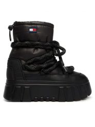 Tommy Jeans Śniegowce Tjw Platform Nylon Snowboot Wl EN0EN03163 Czarny. Czarne śniegowce i trapery damskie Tommy Jeans, z jeansu. Za 649.99 zł.