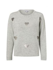 More & More Sweter damski z zawartością wełny Kobiety szary marmurkowy, 44. Szare swetry damskie More & More, bez wzorów, z wełny, eleganckie, bez kołnierzyka, bez ramiączek, bez kaptura. Za 279.95 zł.