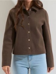 Kurtka koszulowa - fioletowy. Fioletowe kurtki damskie Sinsay, l, bez wzorów, bez kaptura. Za 69.99 zł.